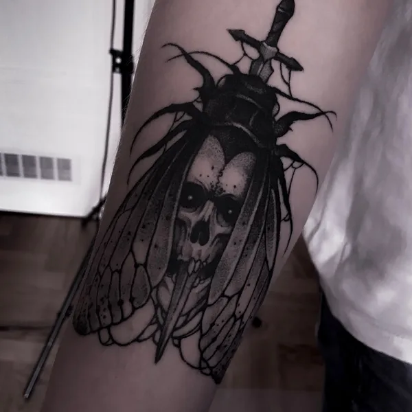 Dotwork tattoo by METH FAWN