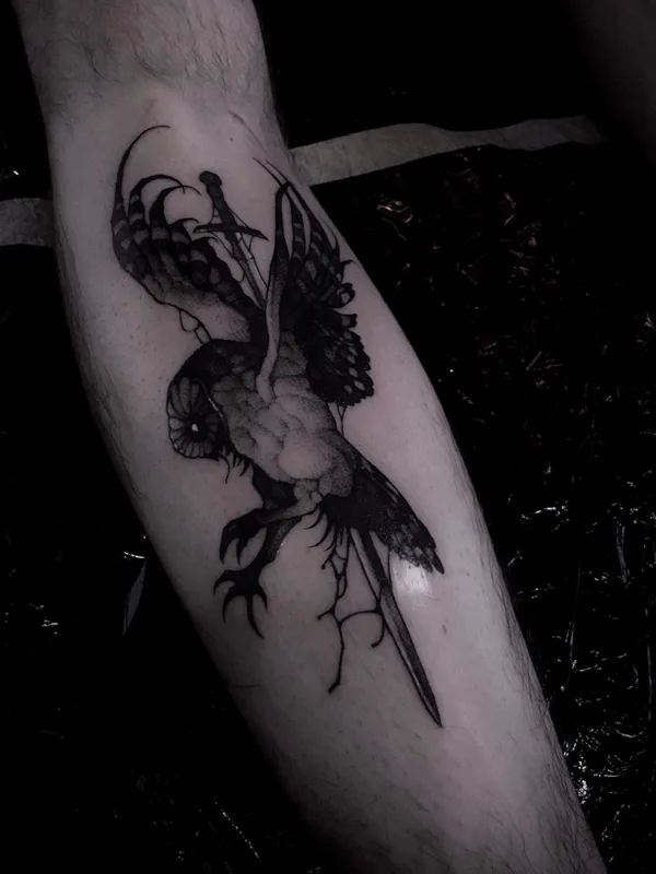black and grey blackwork 타투 부위 forearm #74310 | 타투이스트 METH FAWN