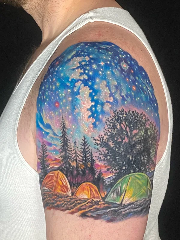 male color realism татуировка на upper arm #74335 | Тату мастер Sean Ambrose