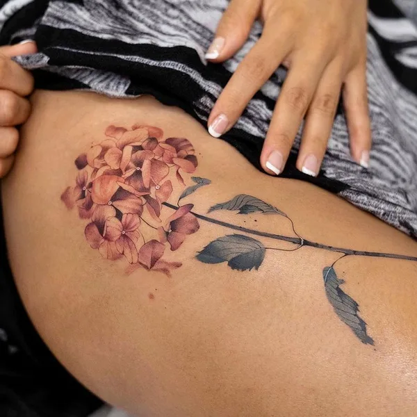 Watercolor tattoo by Qiqi in Beijing