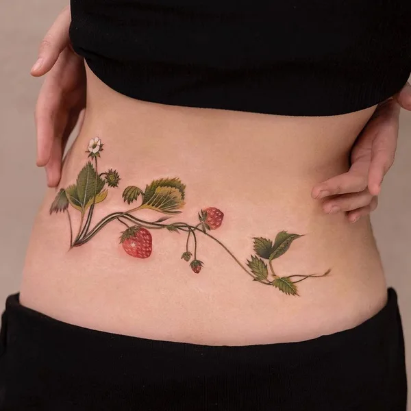 Watercolor tattoo by Qiqi in Beijing