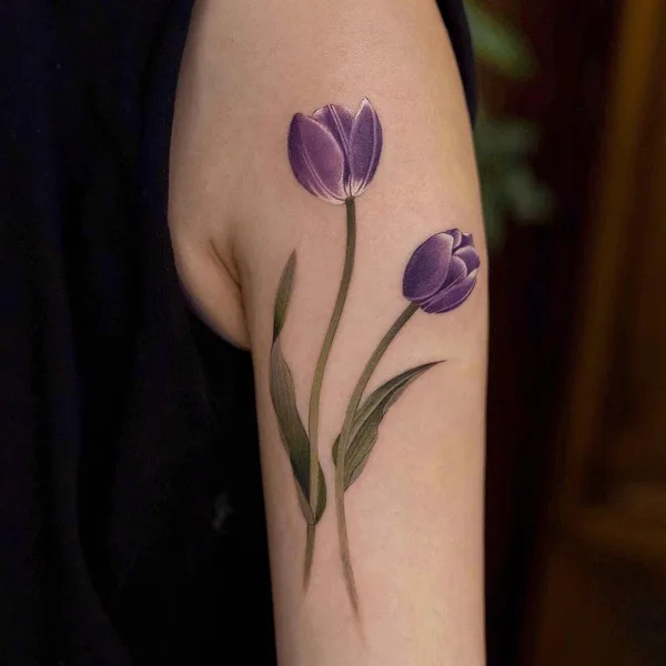 Watercolor tattoo by Qiqi in Beijing