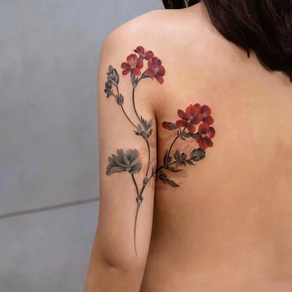 Watercolor tattoo by Qiqi in Beijing