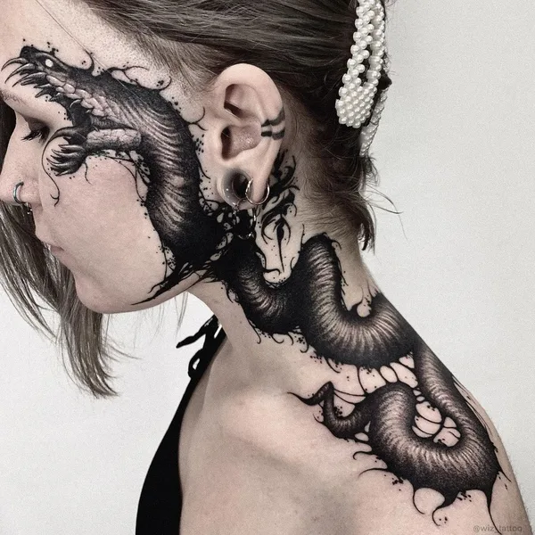 Хоррор tattoo by Женя Wiz in Санкт-Петербург