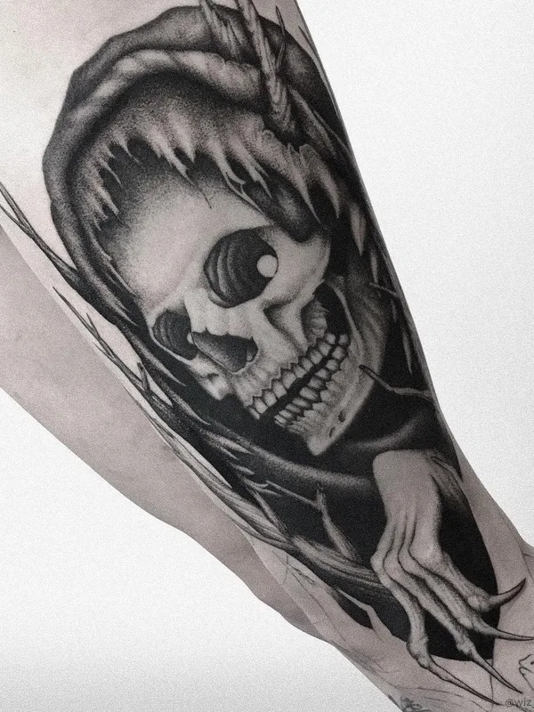 black and grey black and grey татуировка на forearm #44278 | Тату мастер Женя Wiz