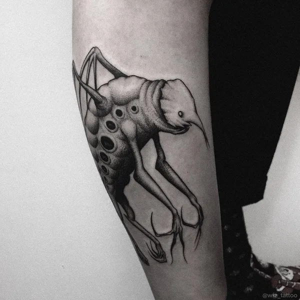 Хоррор tattoo by Женя Wiz in Санкт-Петербург