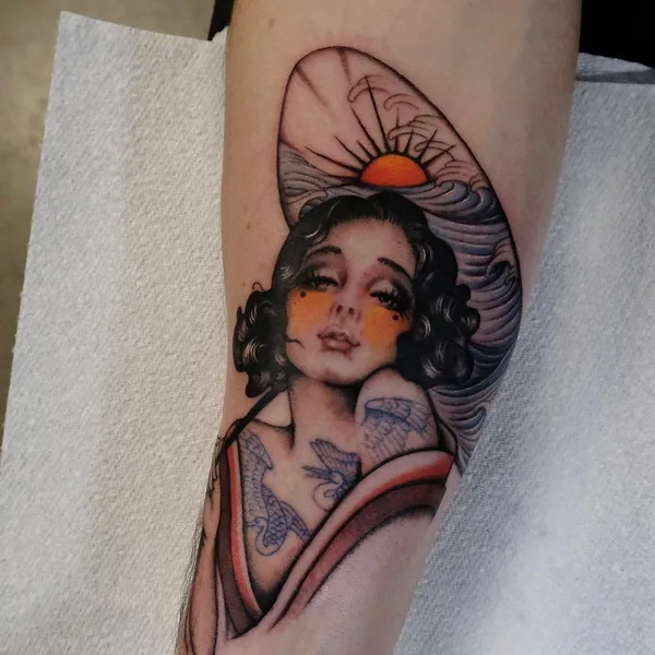 Old School tattoo by Rohatattoo in Busan