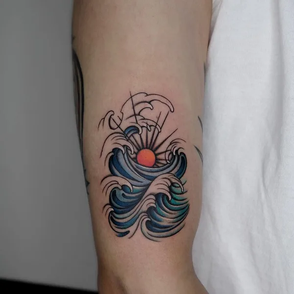 Old School tattoo by Rohatattoo in Busan