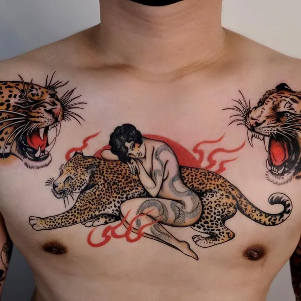 Old School tattoo by Rohatattoo in Busan