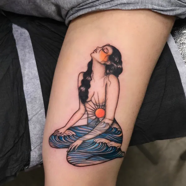 Old School tattoo by Rohatattoo in Busan