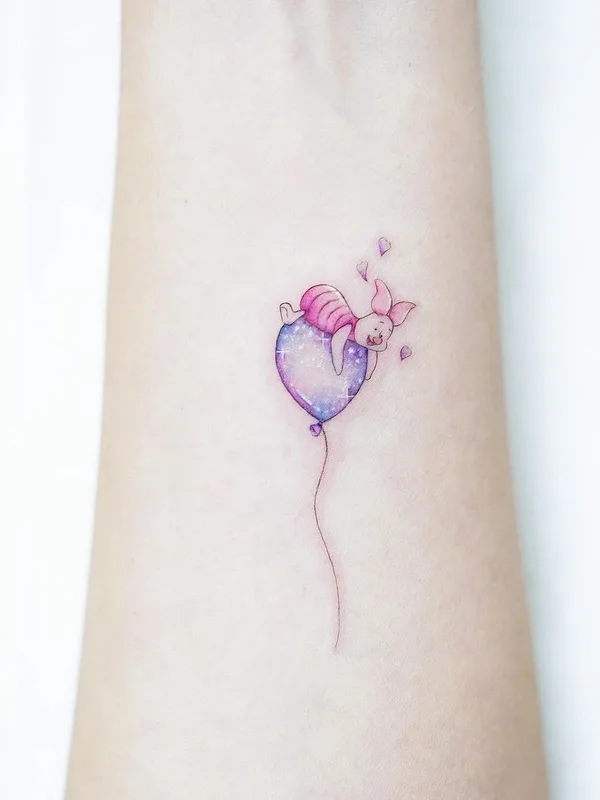 color illustrative tattoo auf forearm #44321 | Tätowierer Mini Lau