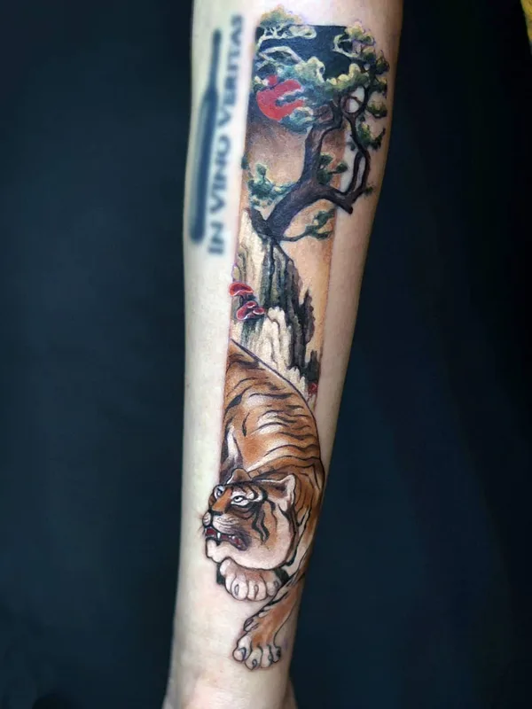 color japanese 타투 부위 forearm #50119 | 타투이스트 Виктория Степанова
