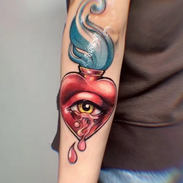 neotraditional tattoo by Анастасия Паутова in Новосибирск