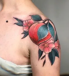 female color neo traditional tatuaje en shoulder #50137 | Tatuador Анастасия Паутова