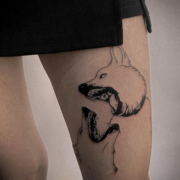 balck&grey tattoo by Святослав Синяшин in Казань
