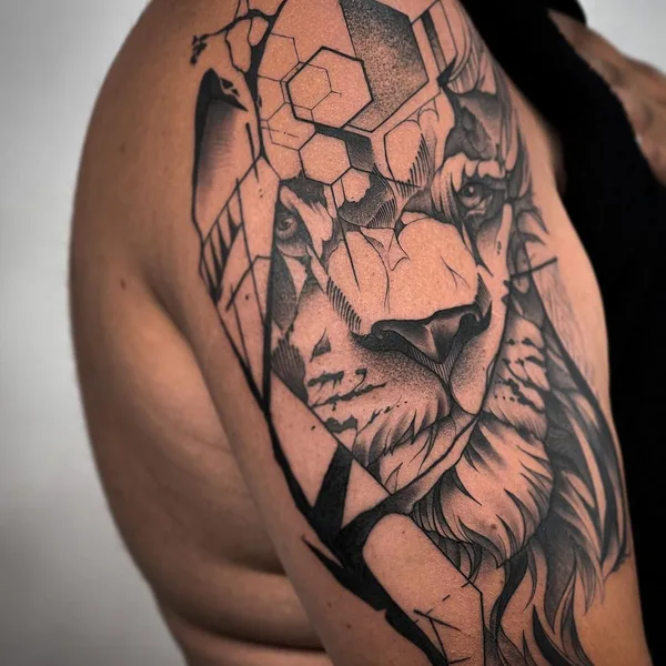 balck&grey tattoo by Святослав Синяшин in Казань