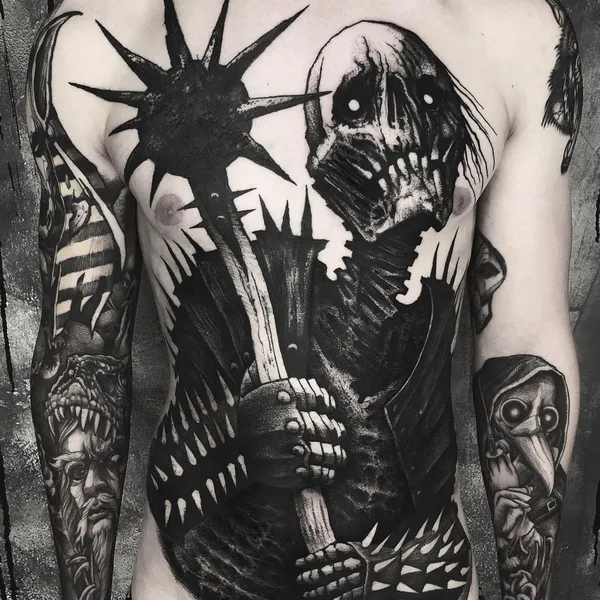 Хоррор tattoo by Maldenti in Berlin