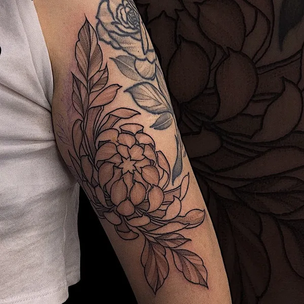 Fine Line tattoo by Валерия in Казань