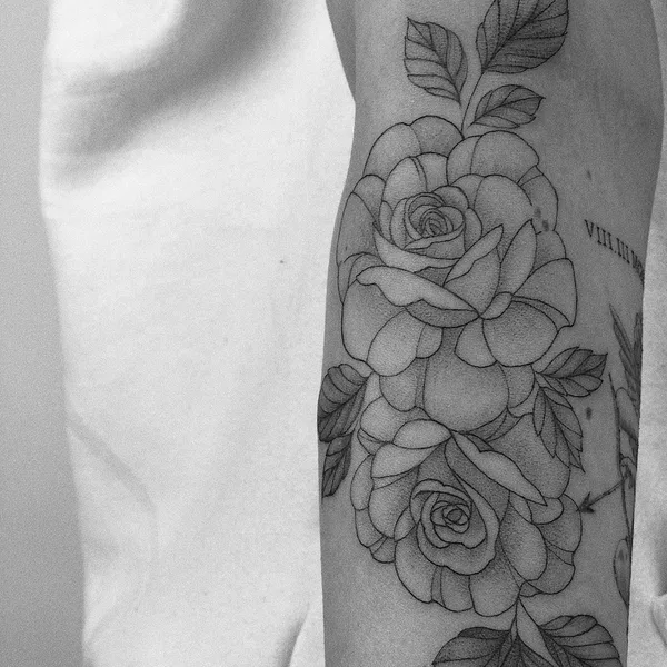 Fine Line tattoo by Валерия in Казань