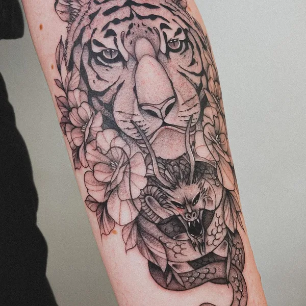 Graphic tattoo by Игорь in Казань