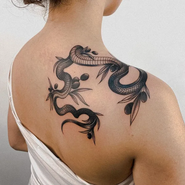 Graphic tattoo by Игорь in Казань