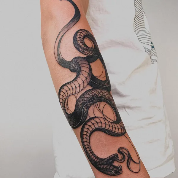 Graphic tattoo by Игорь in Казань