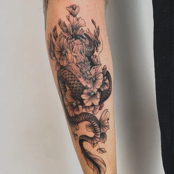 Graphic tattoo by Игорь in Казань