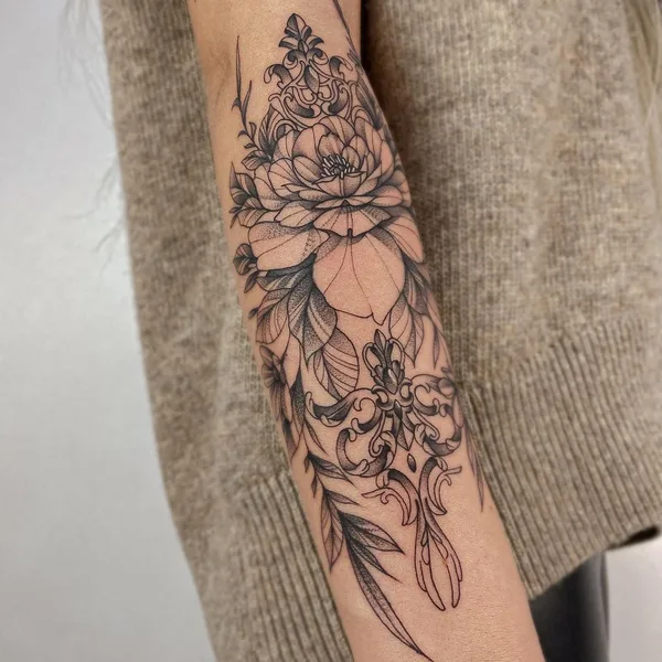 Graphic tattoo by Игорь in Казань