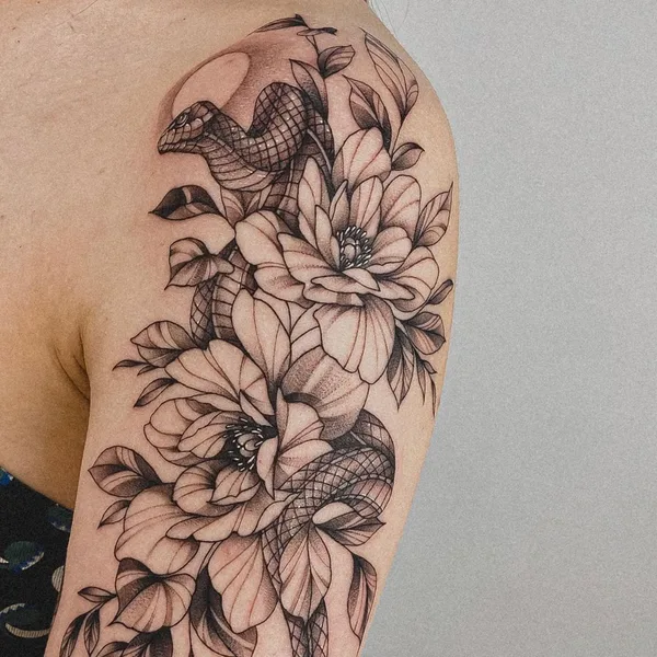 Graphic tattoo by Игорь in Казань