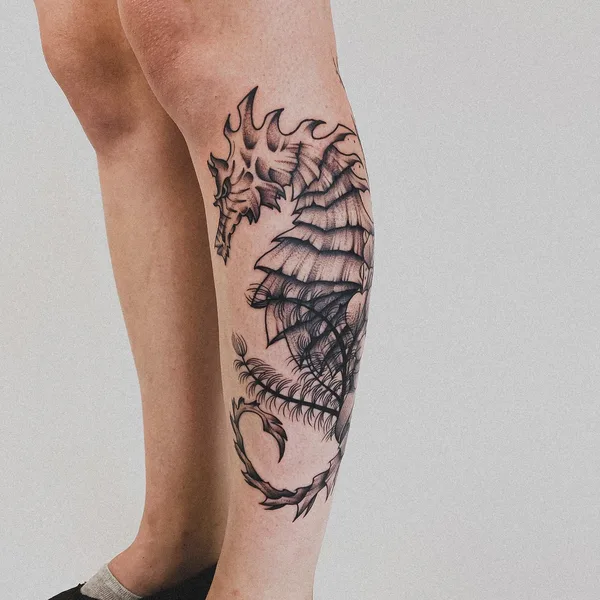 Graphic tattoo by Игорь in Казань