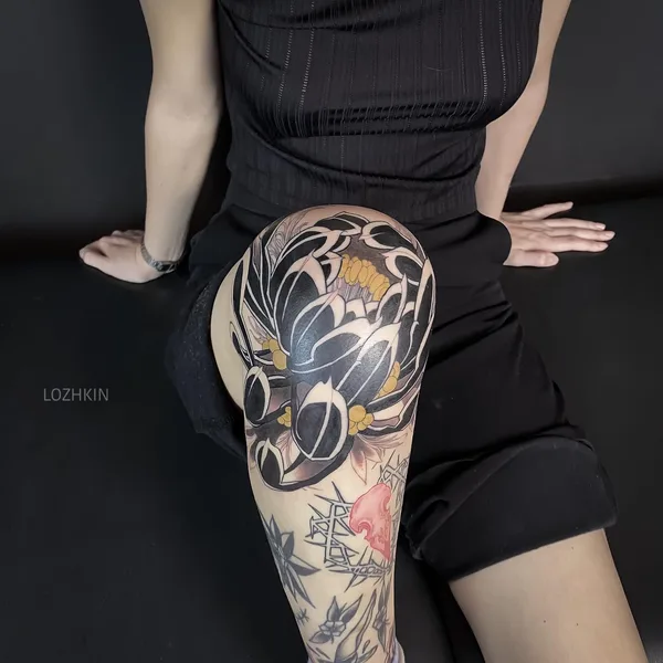 Abstract tattoo by Арсений Ложкин in Казань