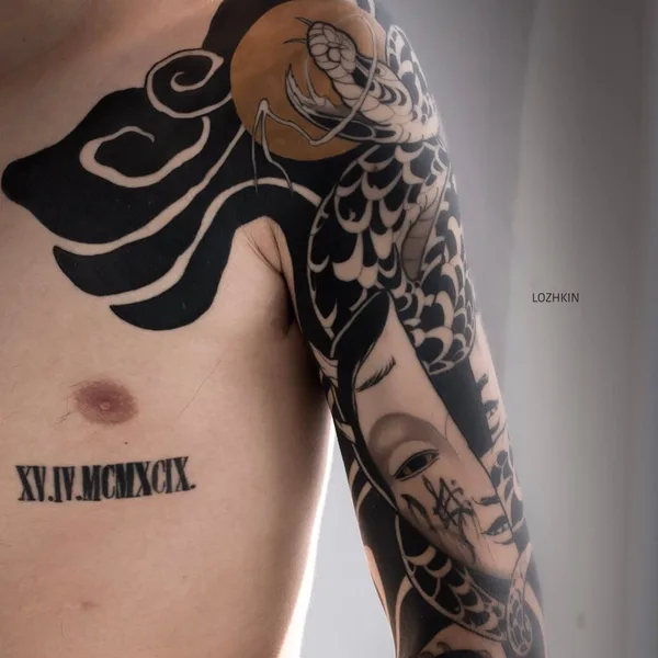 Abstract tattoo by Арсений Ложкин in Казань