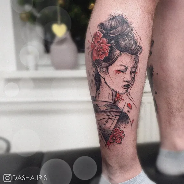 Sketch tattoo by Даша Ирис in Казань