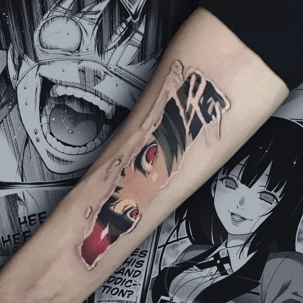 Аниме tattoo by Роман in Казань