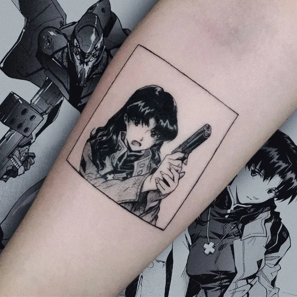 Аниме tattoo by Роман in Казань