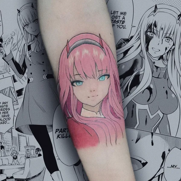 Аниме tattoo by Роман in Казань
