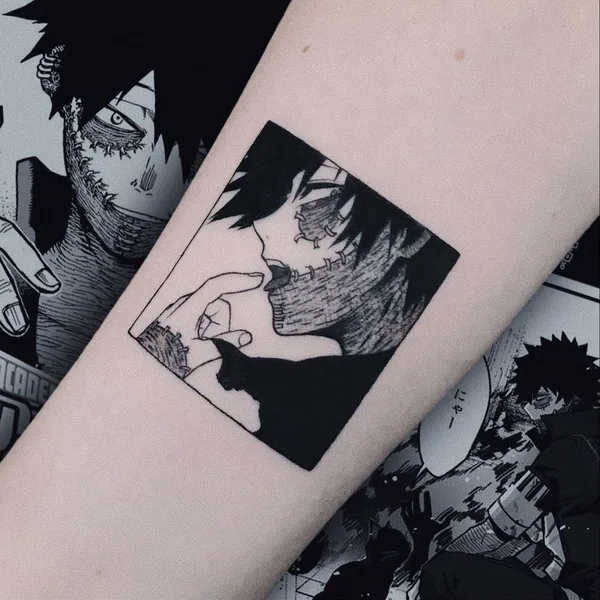 Аниме tattoo by Роман in Казань