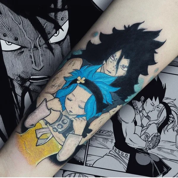 Аниме tattoo by Роман in Казань
