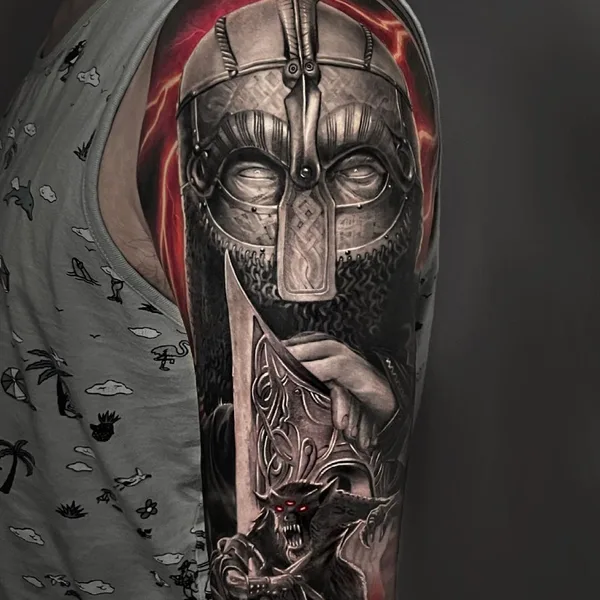 Portrait tattoo by Никита Ерахтин in Казань