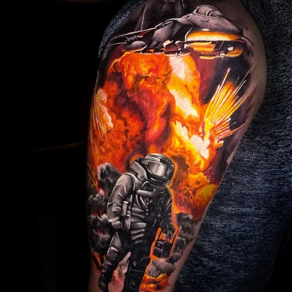 Portrait tattoo by Никита Ерахтин in Казань