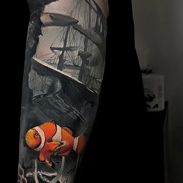 Portrait tattoo by Никита Ерахтин in Казань