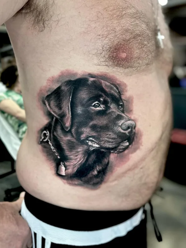 male black and grey realism 타투 부위 stomach #63923 | 타투이스트 Marcel Oliveira