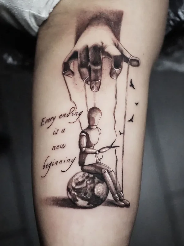 black and grey realism татуировка на forearm #63932 | Тату мастер Luis Gil