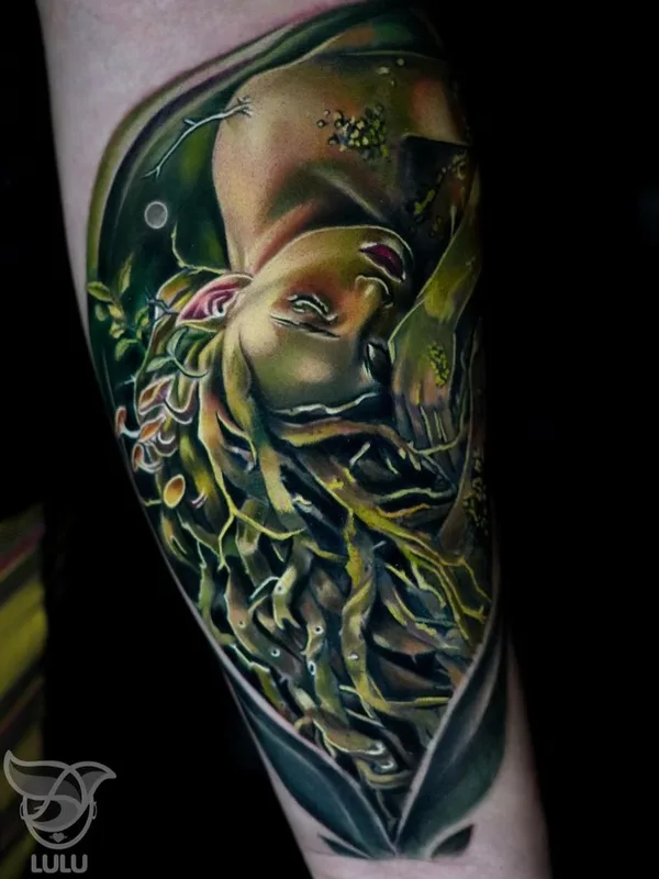 female color realism татуировка на forearm #63952 | Тату мастер @lulutattooart