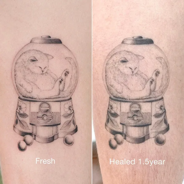 Fine Line tattoo by Karry Ka-Ying Poon in Miami