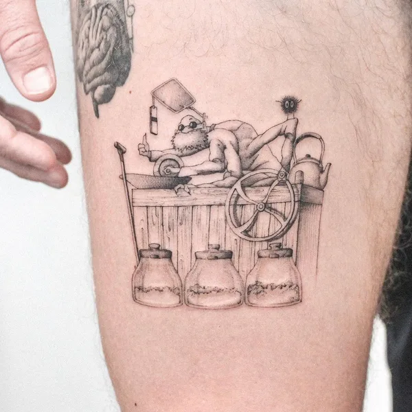 Fine Line tattoo by Karry Ka-Ying Poon in Miami