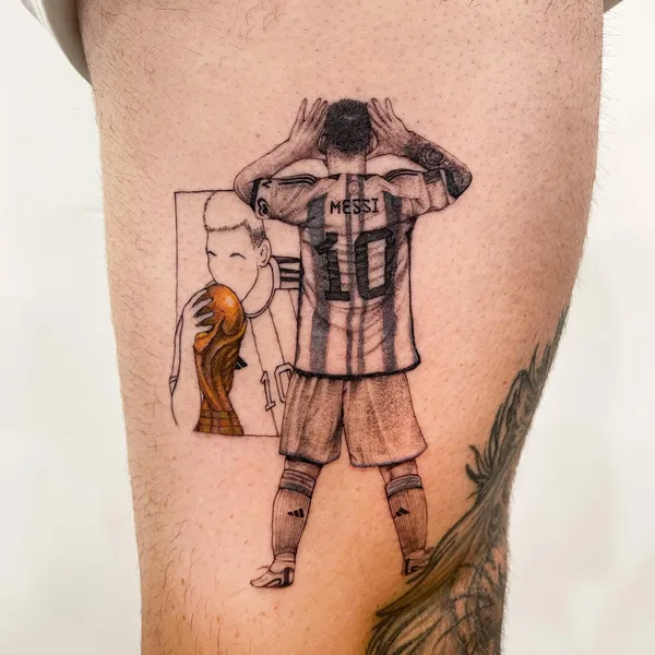 Graphic tattoo by Suroshinn in Miami