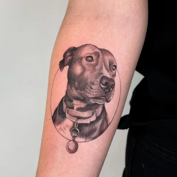 Graphic tattoo by Suroshinn in Miami