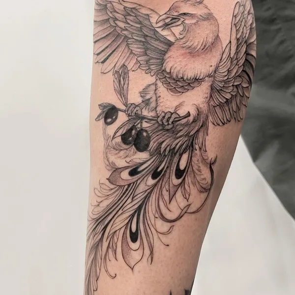 Graphic tattoo by Suroshinn in Miami