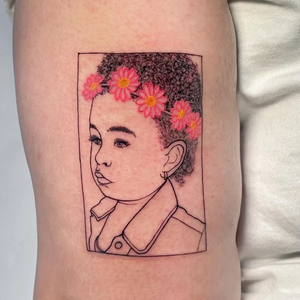 Graphic tattoo by Suroshinn in Miami